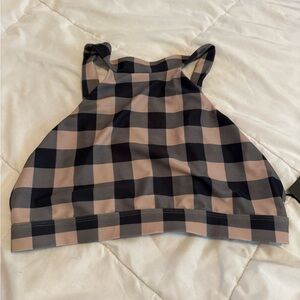 Acacia Swimwear Check Dubai Top LARGE new w/tags